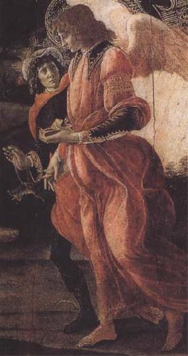 Sandro Botticelli Trinity with Mary Magdalene,St john the Baptist,Tobias and the Angel